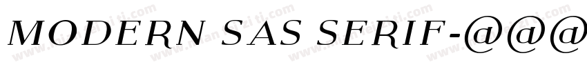 modern sas serif字体转换